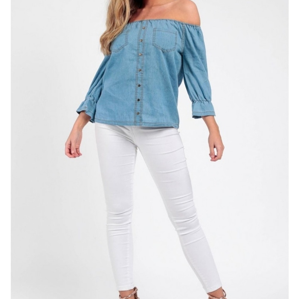 Denim top